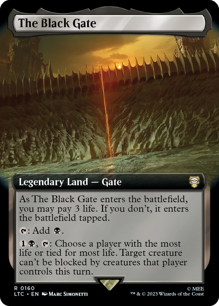 The Black Gate (Extended Art) [The Lord of the Rings: Tales of Middle-Earth Commander] | Impulse Games and Hobbies