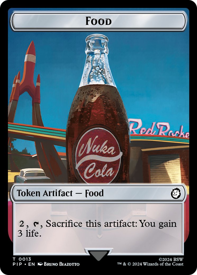 Food (0013) // Human Soldier Double-Sided Token [Fallout Tokens] | Impulse Games and Hobbies