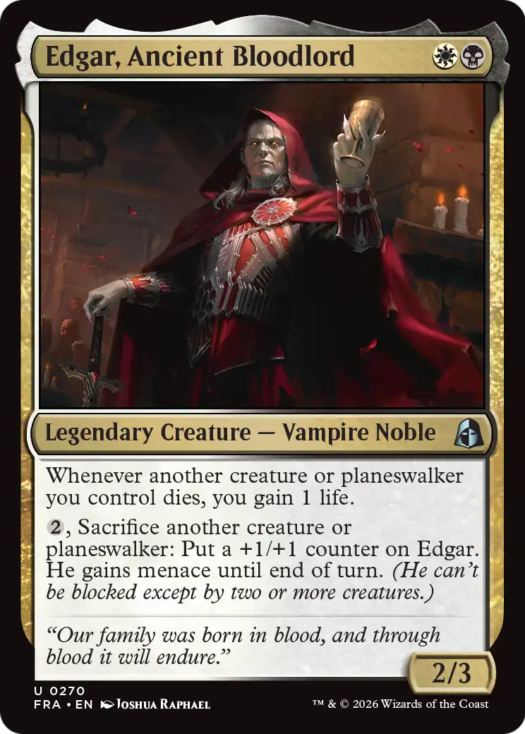 Edgar, Ancient Bloodlord [Reality Fracture] | Impulse Games and Hobbies