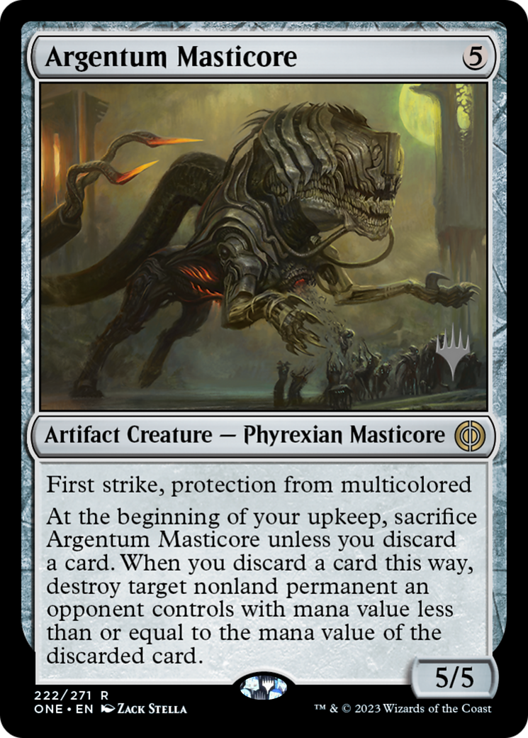 Argentum Masticore (Promo Pack) [Phyrexia: All Will Be One Promos] | Impulse Games and Hobbies