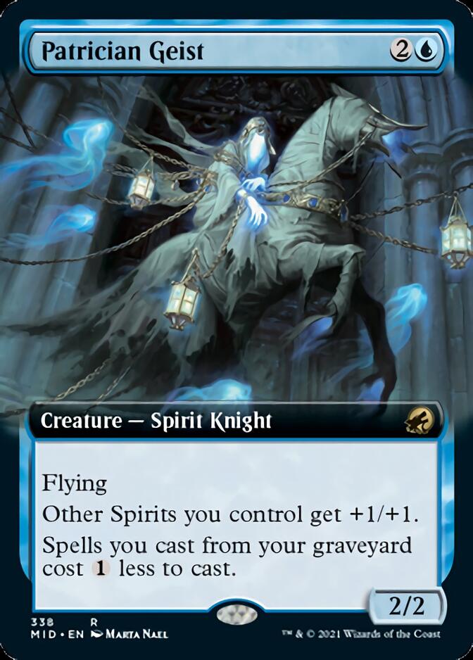 Patrician Geist (Extended Art) [Innistrad: Midnight Hunt] | Impulse Games and Hobbies