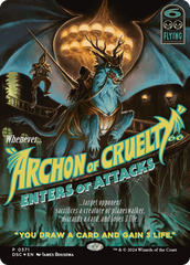 Archon of Cruelty (Showcase) [Duskmourn: House of Horror Commander] | Impulse Games and Hobbies