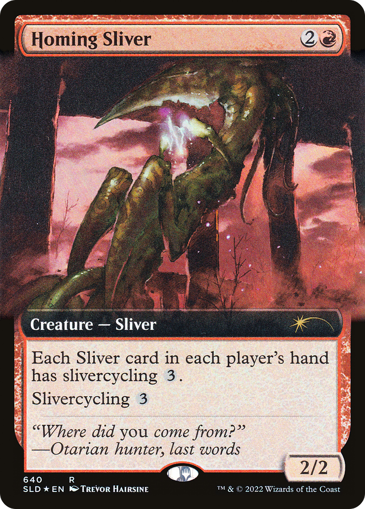 Homing Sliver (Extended Art) [Secret Lair Drop Promos] | Impulse Games and Hobbies