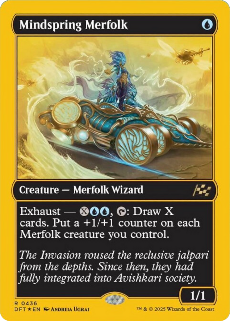Mindspring Merfolk (First-Place Foil) [Aetherdrift] | Impulse Games and Hobbies