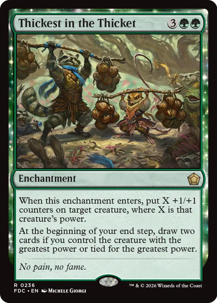 Thickest in the Thicket [Foundations Commander] | Impulse Games and Hobbies