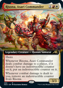 Risona, Asari Commander (Extended Art) [Kamigawa: Neon Dynasty] | Impulse Games and Hobbies