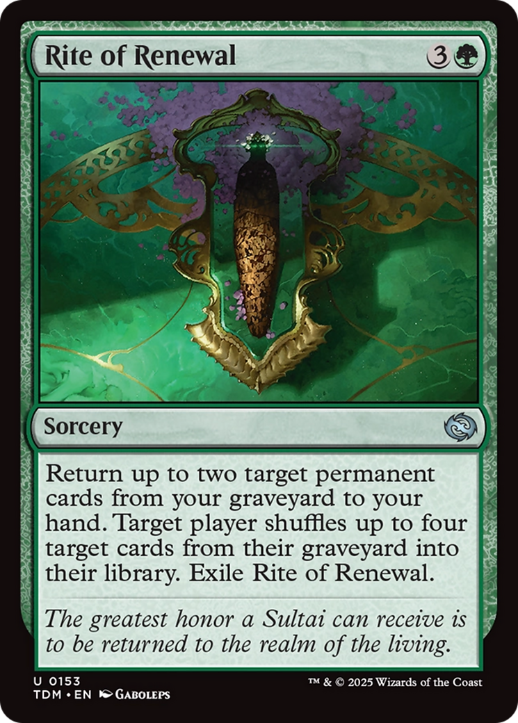 Rite of Renewal [Tarkir: Dragonstorm] | Impulse Games and Hobbies