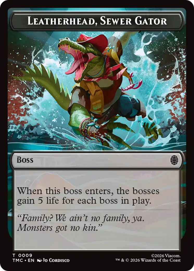 Leatherhead, Sewer Gator [Teenage Mutant Ninja Turtles Commander Tokens] | Impulse Games and Hobbies