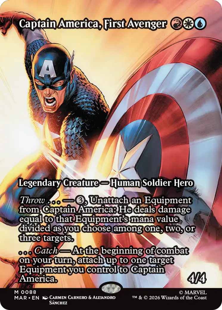 Captain America, First Avenger (Borderless) [Marvel Universe: Eternal-Legal] | Impulse Games and Hobbies