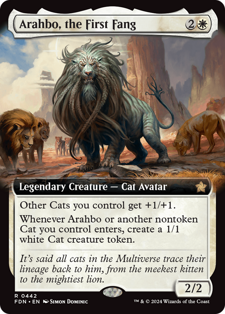 Arahbo, the First Fang (Extended Art) [Foundations] | Impulse Games and Hobbies