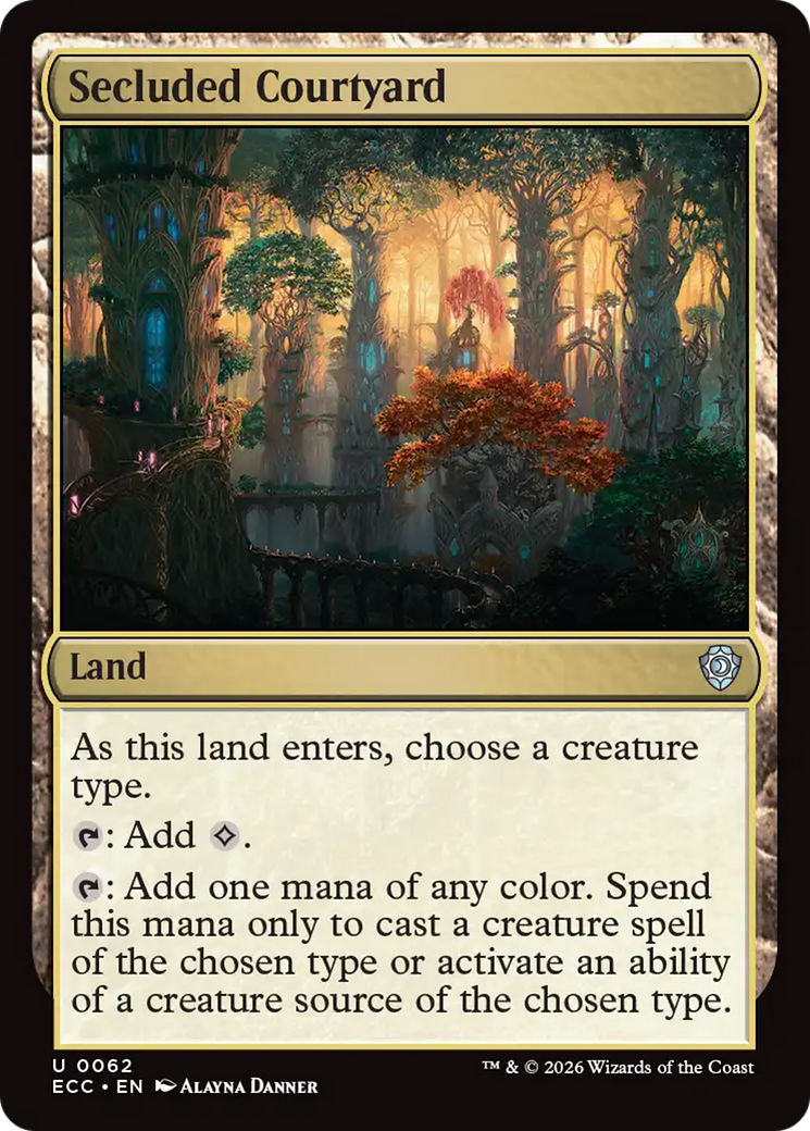 Secluded Courtyard [Lorwyn Eclipsed Commander] | Impulse Games and Hobbies