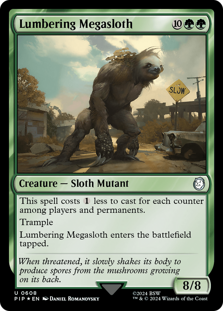 Lumbering Megasloth (Surge Foil) [Fallout] | Impulse Games and Hobbies