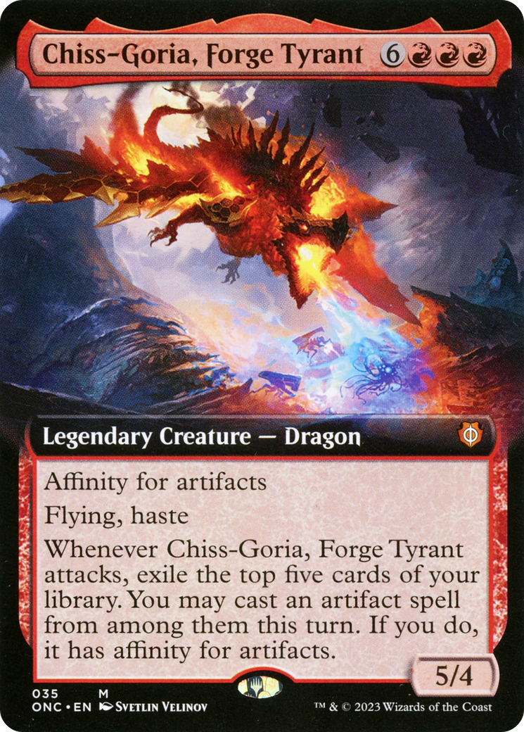 Chiss-Goria, Forge Tyrant (Extended Art) [Phyrexia: All Will Be One Commander] | Impulse Games and Hobbies