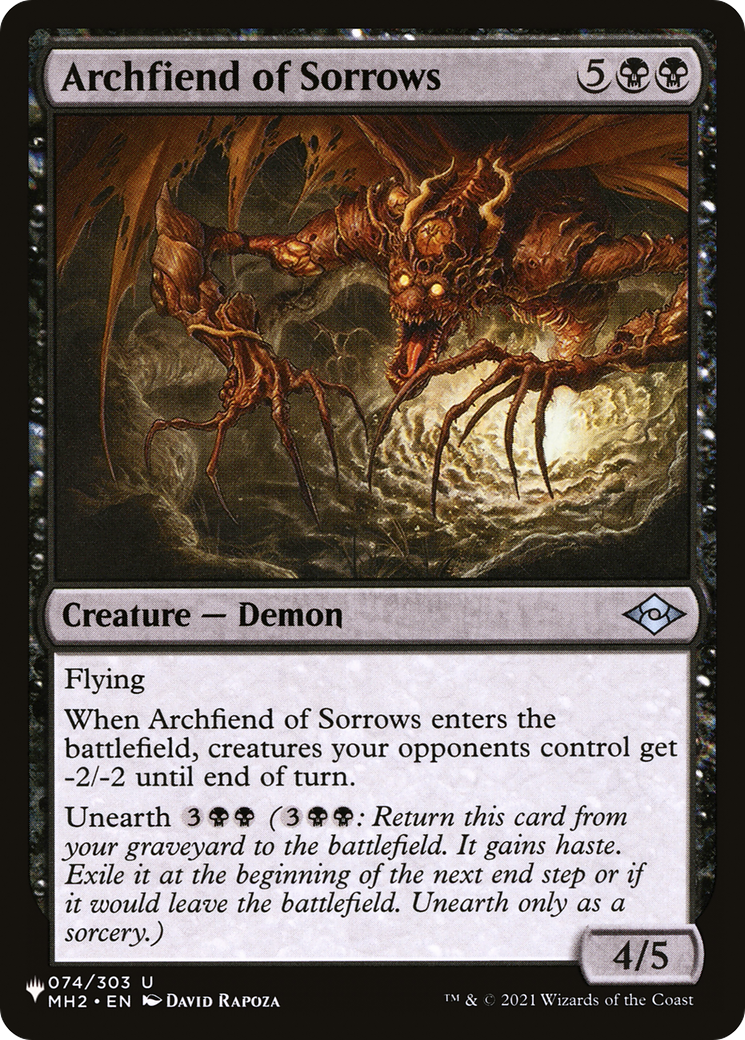 Archfiend of Sorrows [The List Reprints] | Impulse Games and Hobbies