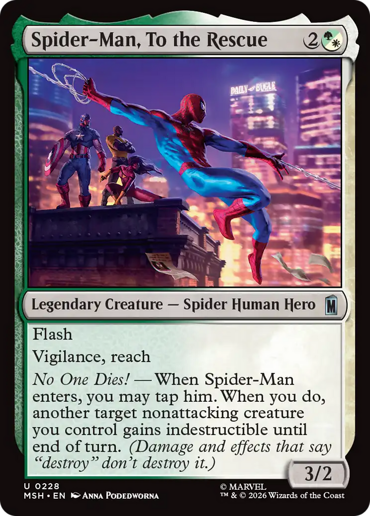 Spider-Man, To the Rescue (Borderless) [Marvel Super Heroes] | Impulse Games and Hobbies