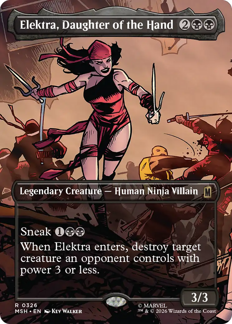 Elektra, Daughter of the Hand (Borderless) [Marvel Super Heroes] | Impulse Games and Hobbies
