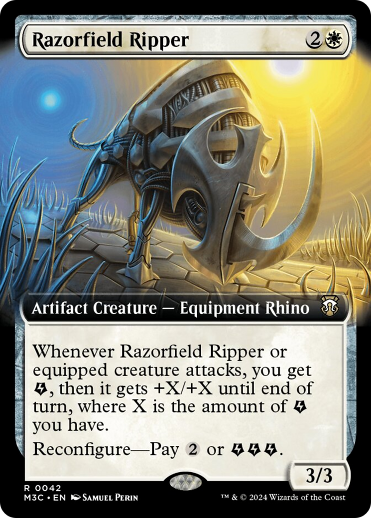 Razorfield Ripper (Extended Art) (Ripple Foil) [Modern Horizons 3 Commander] | Impulse Games and Hobbies