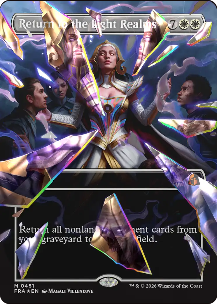 Return to the Light Realms (Borderless) (Facet Foil) (0415) [Reality Fracture] | Impulse Games and Hobbies