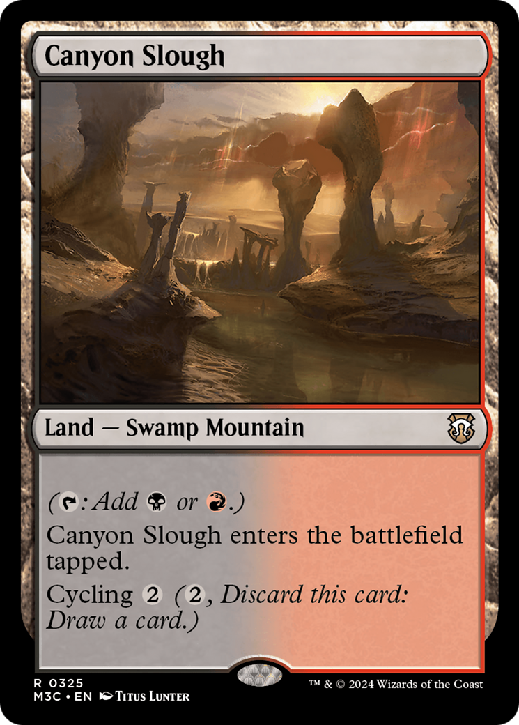 Canyon Slough (Ripple Foil) [Modern Horizons 3 Commander] | Impulse Games and Hobbies