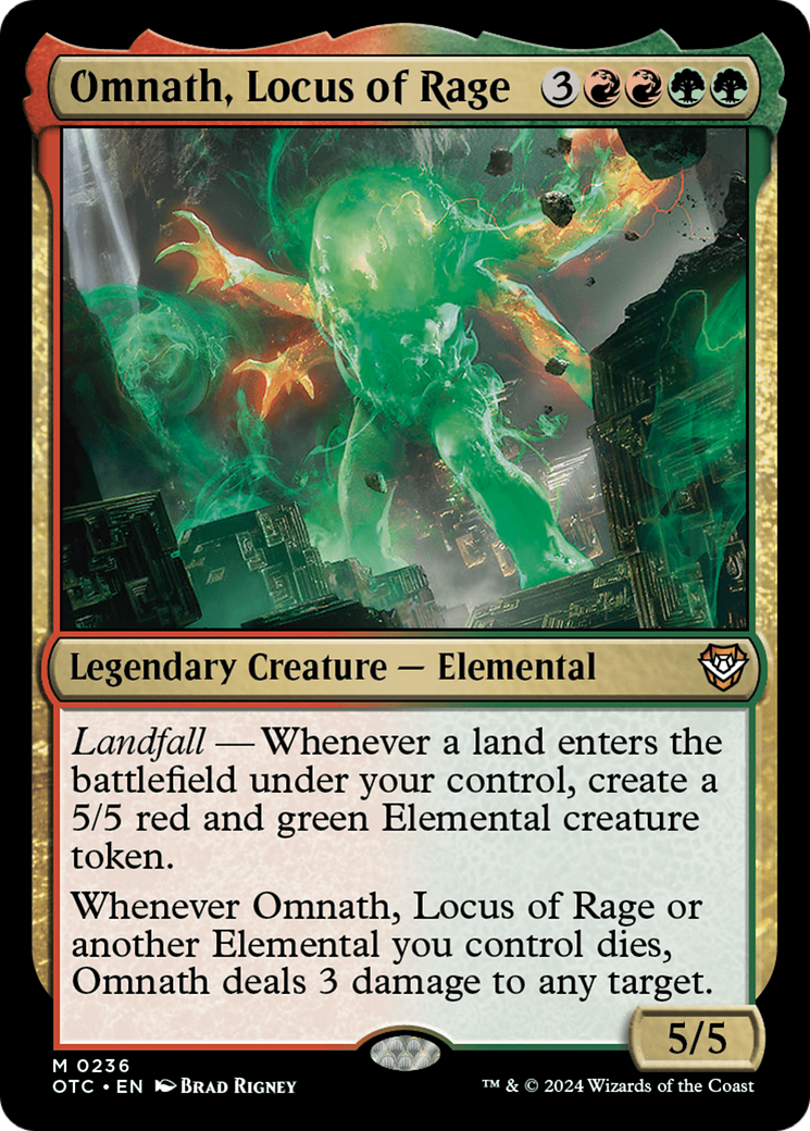 Omnath, Locus of Rage [Outlaws of Thunder Junction Commander] | Impulse Games and Hobbies