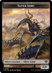 Sliver Army // Sliver Double-Sided Token [Commander Masters Tokens] | Impulse Games and Hobbies