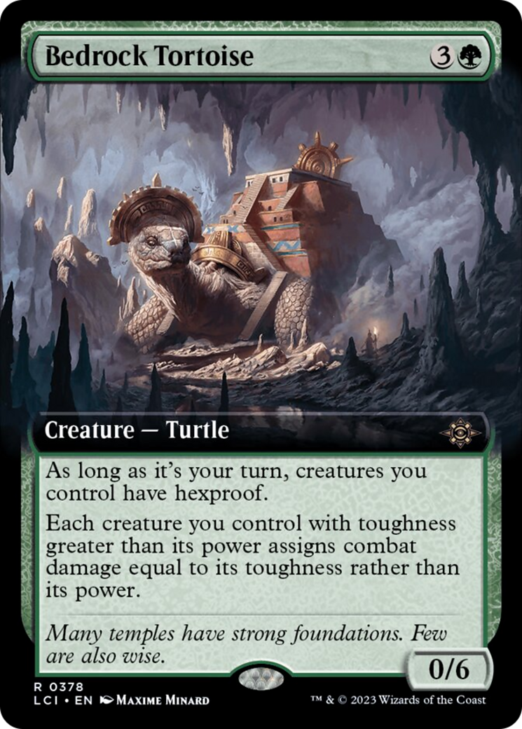 Bedrock Tortoise (Extended Art) [The Lost Caverns of Ixalan] | Impulse Games and Hobbies