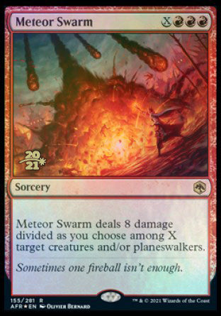 Meteor Swarm [Dungeons & Dragons: Adventures in the Forgotten Realms Prerelease Promos] | Impulse Games and Hobbies
