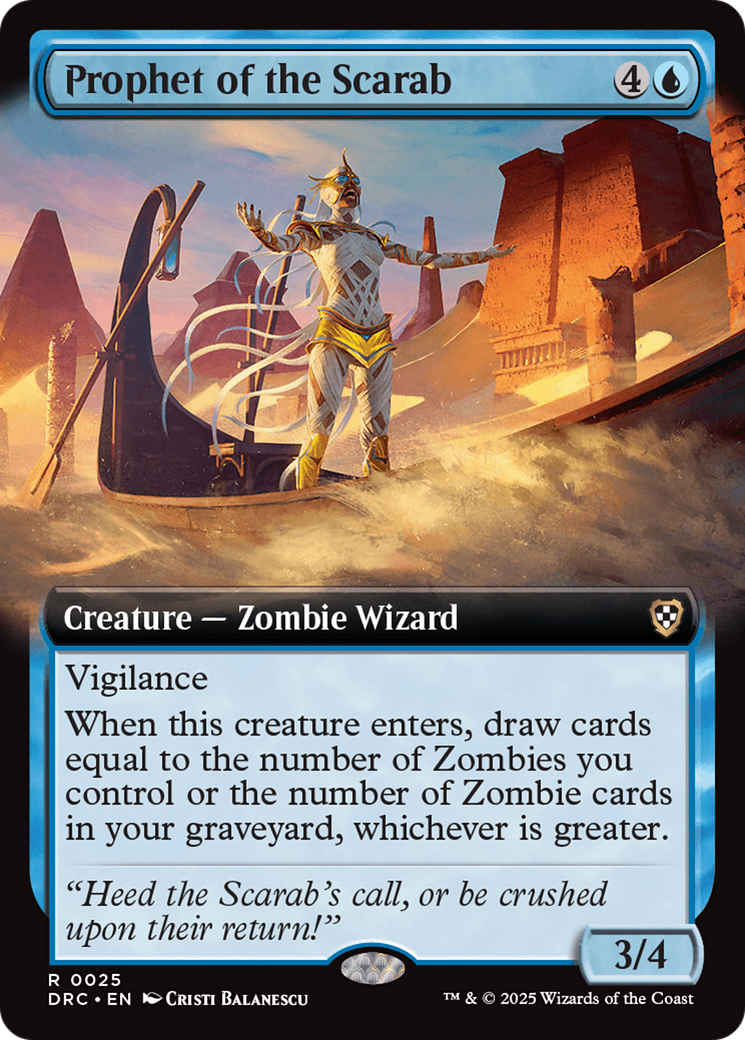 Prophet of the Scarab (Extended Art) [Aetherdrift Commander] | Impulse Games and Hobbies
