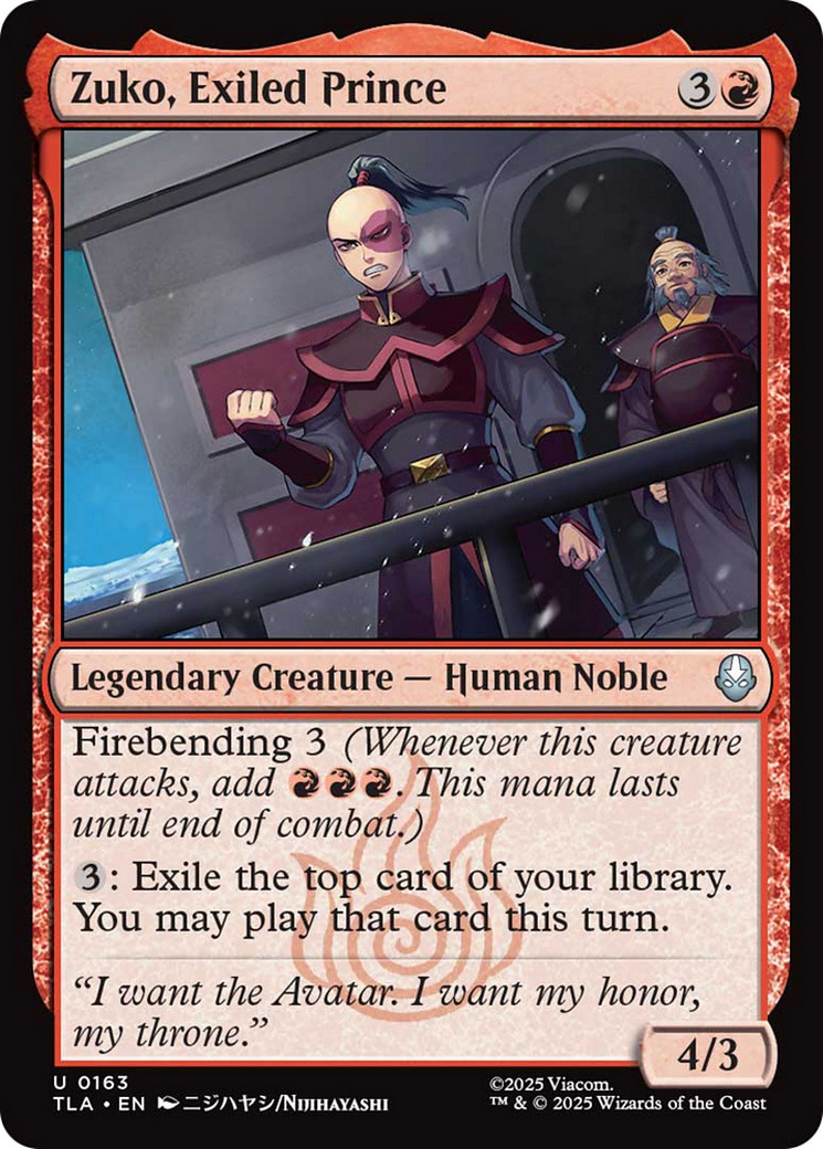 Zuko, Exiled Prince [Avatar: The Last Airbender] | Impulse Games and Hobbies