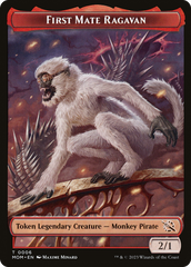 First Mate Ragavan // Teferi's Talent Emblem Double-Sided Token [March of the Machine Commander Tokens] | Impulse Games and Hobbies