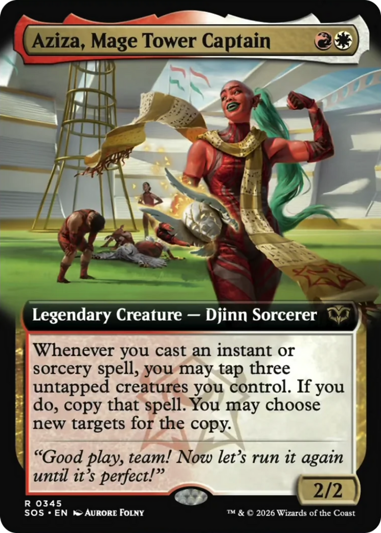 Aziza, Mage Tower Captain (Extended Art) [Secrets of Strixhaven] | Impulse Games and Hobbies