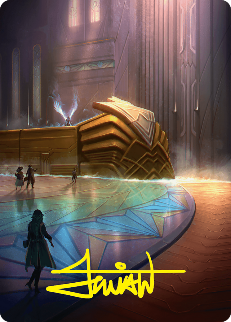 Plains Art Card (21/54) (Gold-Stamped Signature) [Foundations Art Series] | Impulse Games and Hobbies