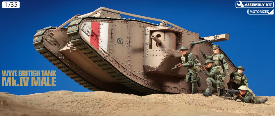 Tamiya BRITISH MK IV MALE w/MOTOR (1/35) | Impulse Games and Hobbies
