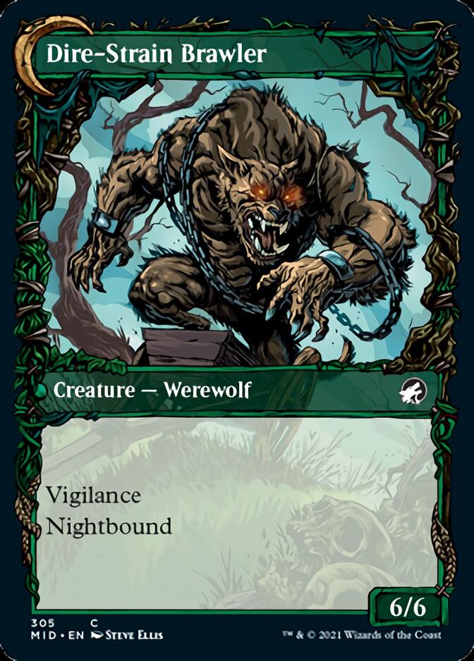 Tireless Hauler // Dire-Strain Brawler (Showcase Equinox) [Innistrad: Midnight Hunt] | Impulse Games and Hobbies
