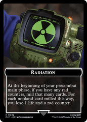 Radiation // Alien Double-Sided Token [Fallout Tokens] | Impulse Games and Hobbies