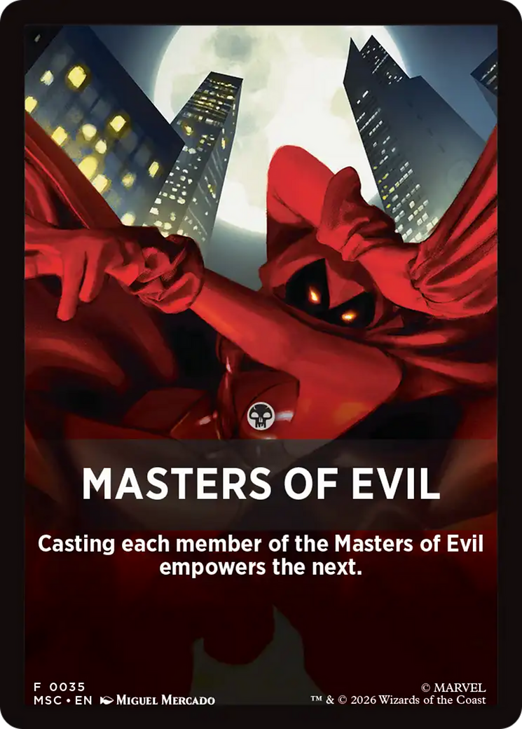 Masters of Evil Theme Card [Marvel Super Heroes Commander] | Impulse Games and Hobbies