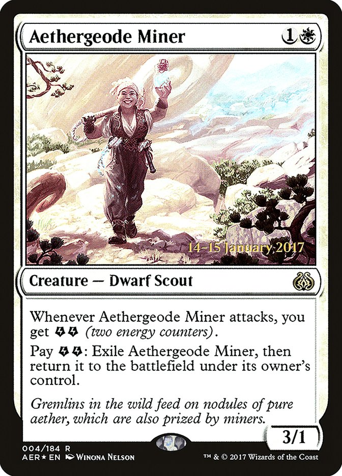 Aethergeode Miner [Aether Revolt Prerelease Promos] | Impulse Games and Hobbies