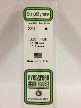 EVERGREEN ROD-.035" (10/PK) | Impulse Games and Hobbies