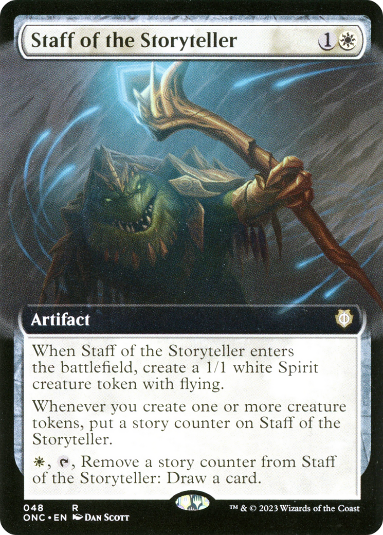 Staff of the Storyteller (Extended Art) [Phyrexia: All Will Be One Commander] | Impulse Games and Hobbies