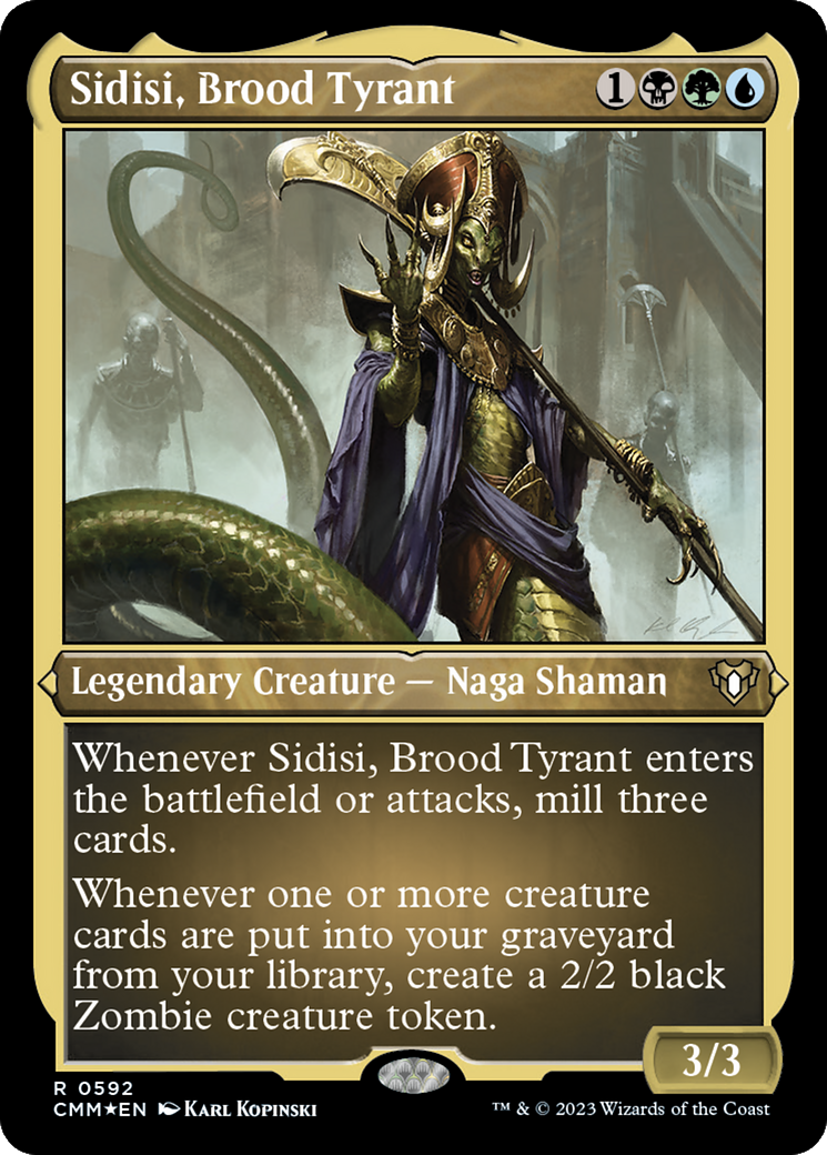 Sidisi, Brood Tyrant (Foil Etched) [Commander Masters] | Impulse Games and Hobbies