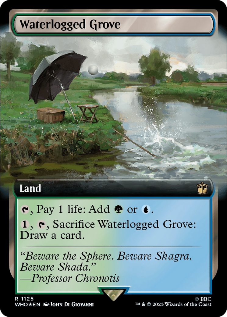 Waterlogged Grove (Extended Art) (Surge Foil) [Doctor Who] | Impulse Games and Hobbies