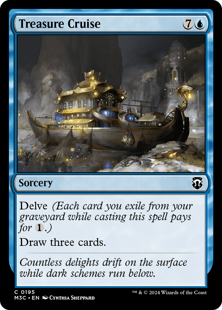 Treasure Cruise (Ripple Foil) [Modern Horizons 3 Commander] | Impulse Games and Hobbies