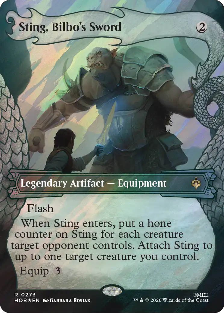 Sting, Bilbo's Sword (Showcase) (Surge Foil) [The Hobbit] | Impulse Games and Hobbies