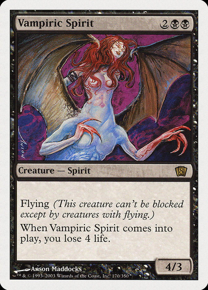 Vampiric Spirit (8th Edition) [Oversize Cards] | Impulse Games and Hobbies