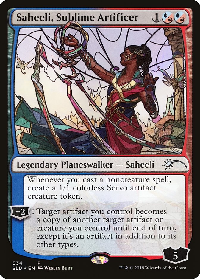 Saheeli, Sublime Artificer (Stained Glass) [Secret Lair Drop Promos] | Impulse Games and Hobbies