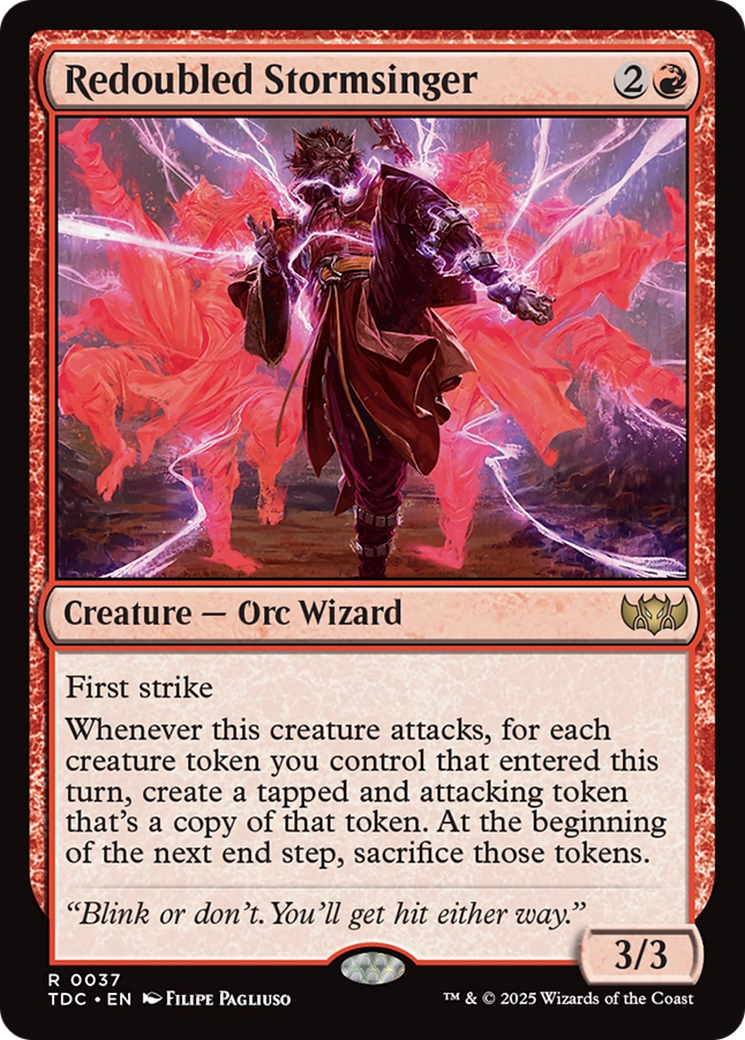 Redoubled Stormsinger [Tarkir: Dragonstorm Commander] | Impulse Games and Hobbies