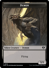 Eldrazi Spawn // Demon Double-Sided Token [Commander Masters Tokens] | Impulse Games and Hobbies