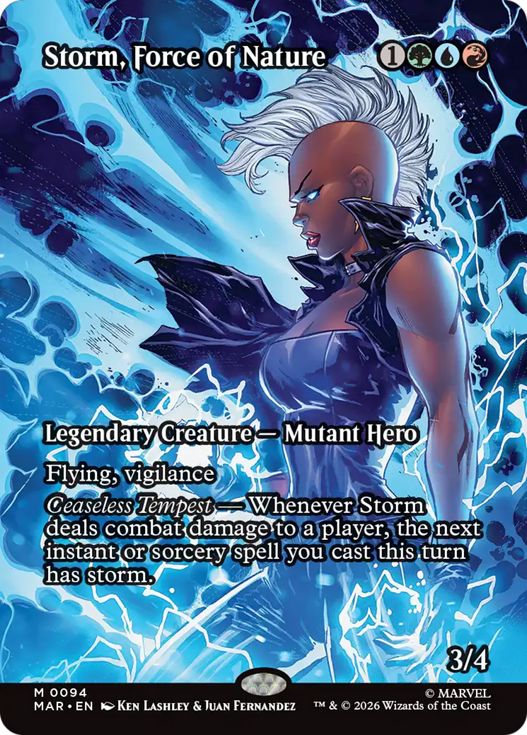 Storm, Force of Nature (Borderless) [Marvel Universe: Eternal-Legal] | Impulse Games and Hobbies