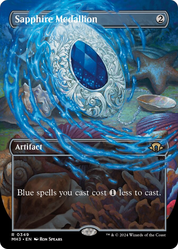 Sapphire Medallion (Borderless) [Modern Horizons 3] | Impulse Games and Hobbies