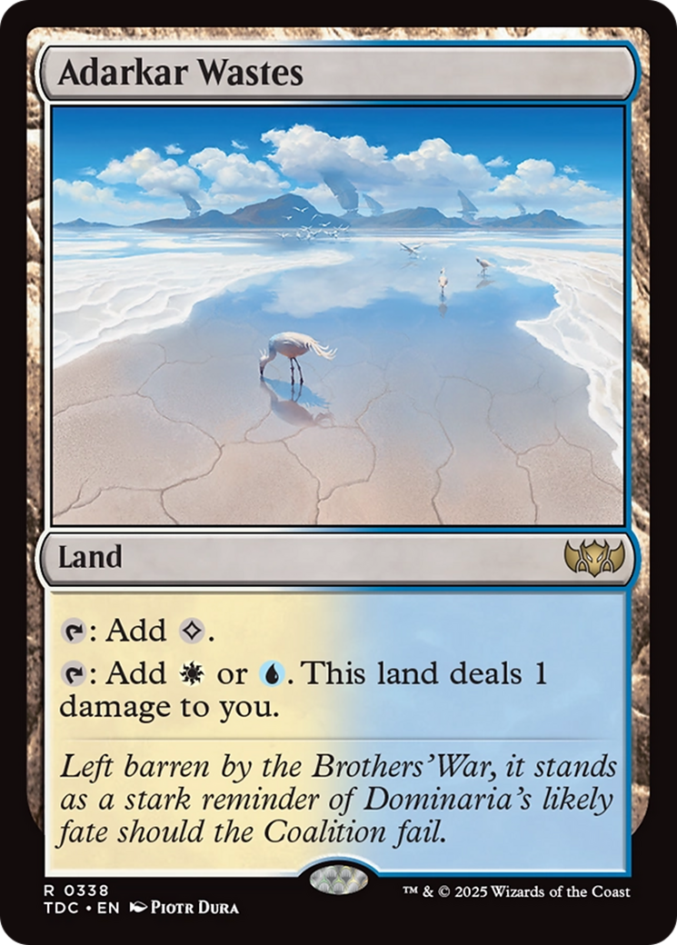Adarkar Wastes [Tarkir: Dragonstorm Commander] | Impulse Games and Hobbies